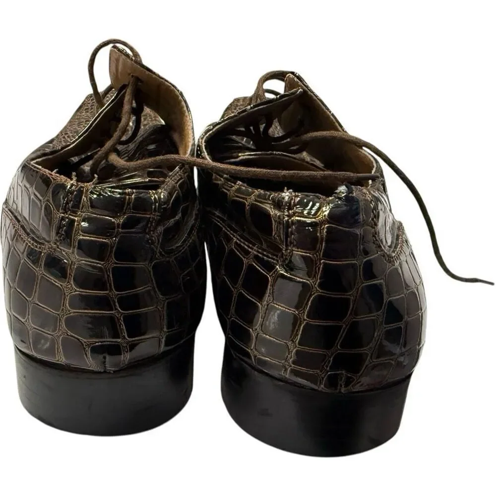 Mens Izak Motolini Exotic Handmade Italian Loafers Dress Shoes - Sz 9 1/2 9.5